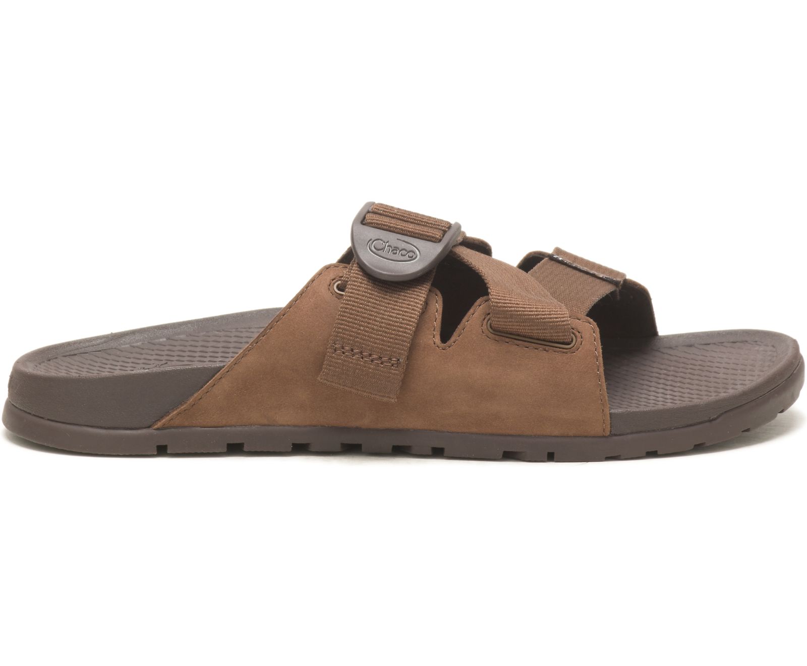 Chaco Lowdown Leather Slides Brown | 03527Y